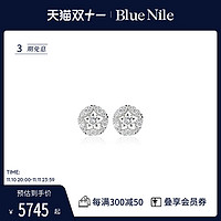 Blue Nile 绮梦花园系列 80613 女士18K白金星愿钻石耳钉