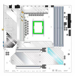 JINGYUE 精粤 Z790M snow Dream主板2.5G网卡TYPEC RGB1700针酷睿12/13代