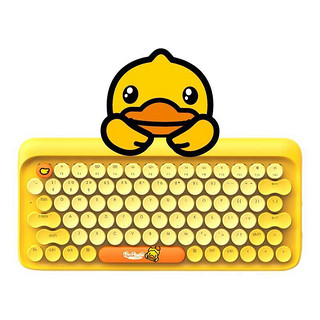 LOFREE 洛斐 EH112S 小黄鸭套装 79键 多模机械键盘 黄色 国产青轴 单光