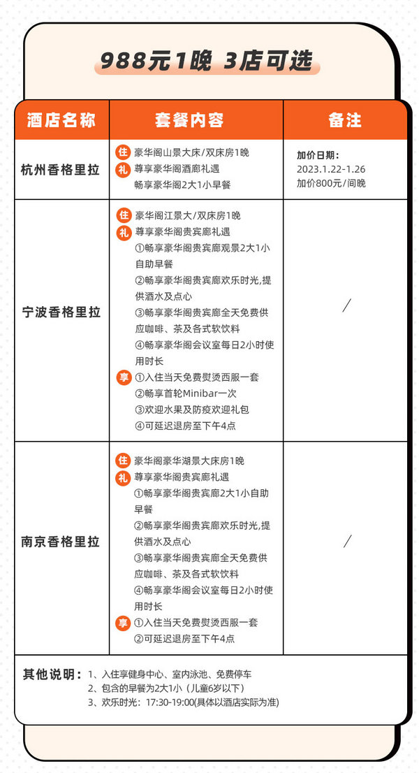 覆盖江浙沪15店，大部分周末不加价！香格里拉集团15店 豪华阁客房1晚含早通兑