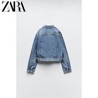 ZARA 秋冬新款 TRF 女装 牛仔夹克外套 4365270 401