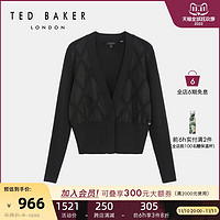 TED BAKER 2022秋冬新品女士气质通勤V领开衫针织衫 264174