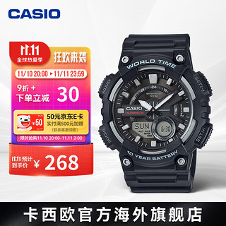 CASIO 卡西欧 48毫米石英腕表 AEQ-110W-1A