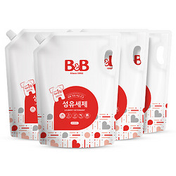 B&B 保宁 宝宝洗衣液 袋装 2100ml*4 新生儿婴幼儿儿童专用 韩国原装进口