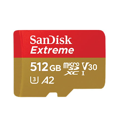 SanDisk 闪迪 Micro-SD存储卡 512GB（UHS-I、V30、U3、A2）
