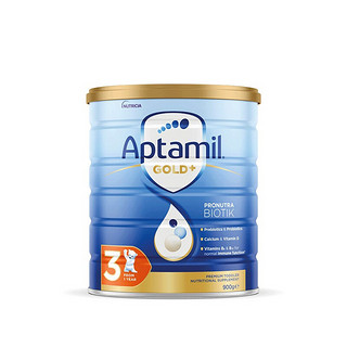 Aptamil 爱他美 金装婴幼儿配方牛奶粉澳洲新西兰原装进口900g罐装 3段2罐  (1岁以上)