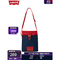Levi's 李维斯 Red先锋系列 男士单肩时尚单品斜挎包 蓝色 OS
