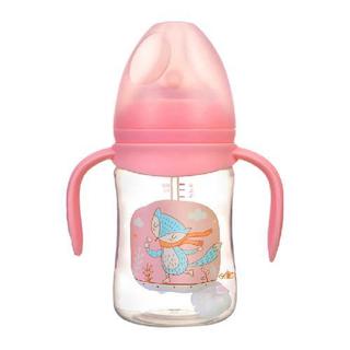 Rikang 日康 RK-3129 PP奶瓶 180ml 粉色小狐狸 3月+