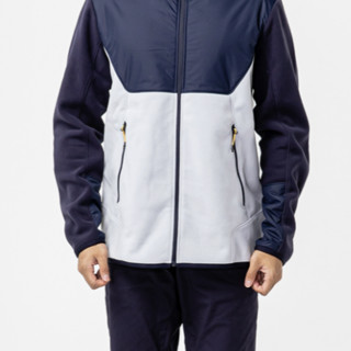 DECATHLON 迪卡侬 Fleece 900 男子抓绒衣 灰白拼 S