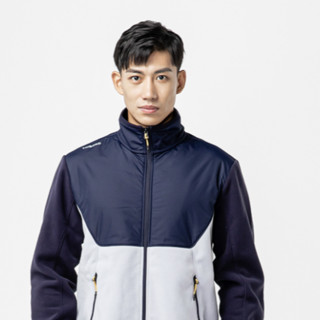 DECATHLON 迪卡侬 Fleece 900 男子抓绒衣 灰白拼 S