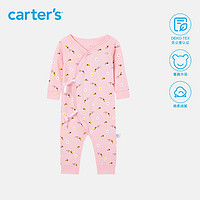 Carter's 孩特 carters新生婴儿纯棉薄款连体衣1-6月宝宝长袖长裤斜边和尚服四季