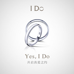 I Do Promise系列 DXS00029A 女士经典Pt950铂金钻石戒指