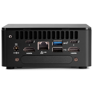 intel 英特尔 NUC12WSHi5 十二代酷睿版 商用迷你台式机 黑色（酷睿i5-1240P、核芯显卡）