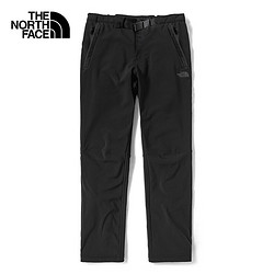 THE NORTH FACE 北面 TheNorthFace北面长裤男22秋冬户外舒适保暖薄绒休闲裤 5AXX JK3/黑色 36