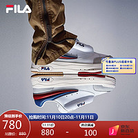 FILA 斐乐 官方男鞋MIX舞动鞋2022冬季时尚厚底休闲鞋运动鞋 斐乐白-WT 42.5