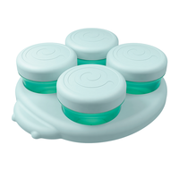 gb 好孩子 瓢虫辅食盒 200ml*4个 孔雀蓝