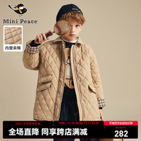 minipeace太平鸟童装男童棉服棉袄保暖儿童外套秋冬长款风衣棉衣