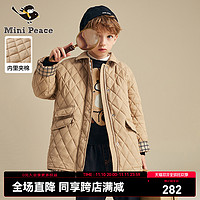 minipeace太平鸟童装男童棉服棉袄保暖儿童外套秋冬长款风衣棉衣