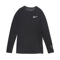 NIKE 耐克 DRI-FIT透气清爽 男款柔软顺滑弹力贴合舒适时尚长袖T恤 XL 黑色