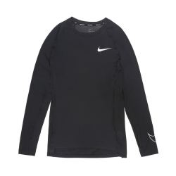 NIKE 耐克 DRI-FIT透气清爽 男款柔软顺滑弹力贴合舒适时尚长袖T恤 XL 黑色