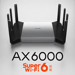 TP-LINK 普联 TL-XDR6080易展Turbo版 AX6000双频Super WIFI6千兆无线路由器（2.5G光口）多WAN口家用大户mesh组网