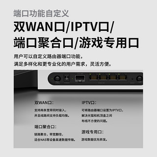 TP-LINK 普联 TL-XDR6080易展Turbo版 AX6000双频Super WIFI6千兆无线路由器（2.5G光口）多WAN口家用大户mesh组网