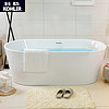 科勒（KOHLER） 科勒独立式浴缸家用浴室卫生间欧式亚克力小户型浴缸1.5/1.6米25167T 独立式浴缸1.5米（含排水）K-25167T-0