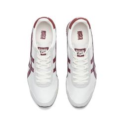 Onitsuka Tiger 鬼塚虎 DUALIO虎爪纹复古舒适运动鞋男女休闲鞋1183B545-201 灰色/深红色 38