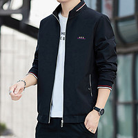 AEX 秋季新款时尚百搭男士长袖休闲运动外套透气男式夹克