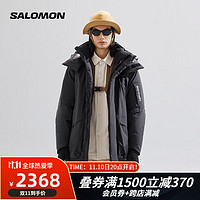 salomon 萨洛蒙 男款 户外运动保暖派克外套羽绒服 OUTLIFE WP DOWN PARKA 黑色 C20004 M