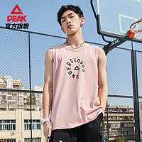 PEAK 匹克 针织篮球背心男士2022夏季新款UG系列运动短上衣篮球衫男 泡泡糖粉 X3L
