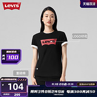 Levi's 李维斯 22新款女士圆领短袖重磅T恤