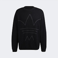 adidas 阿迪达斯 KNIT CREW 圆领套头LOGO针织卫衣H11501