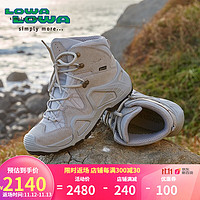 LOWA 德国 登山鞋 春秋户外徒步防水透气进口中帮鞋 ZEPHYR GTX 女款 L520863 浅灰色 38