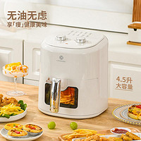 LIVEN 利仁 4.5L可视空气炸锅KZ-J4510薯条烘培烤箱大容量