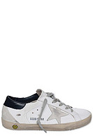 GOLDEN GOOSE Kids Superstar Distressed Lace-Up Sneakers
