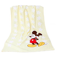 Disney 迪士尼 宝宝纯棉浴巾儿童柔软吸水新生婴儿洗澡包巾割绒速干不掉毛