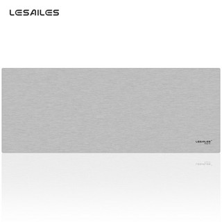 PLUS会员：LESAILES 飞遁 800*300*3mm灰色条纹电竞游戏鼠标垫大号锁边