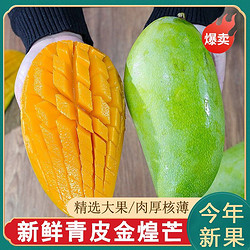芒果青皮金煌芒净重4.5-5斤单果400g起当季现摘新鲜水果