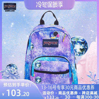 JANSPORT 杰斯伯 旗舰店杰斯伯迷你双肩包女包包2020新款潮独角兽女包TDH6 TDH640D民间花