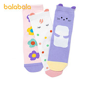 巴拉巴拉 儿童棉袜 3双装