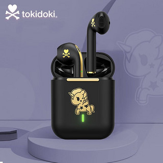 tokidoki 淘奇多奇 独角兽蓝牙耳机真无线入耳式 女生学网课英语听力耳机适用于苹果华为小米vivoOPPO手机 TD02黑