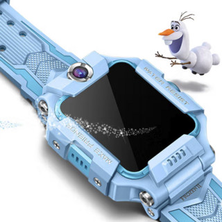 小天才 Z6 冰雪奇缘定制款 4G智能手表 蓝色表壳 冰蓝色软胶表带（北斗、GPS）