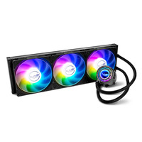 VALKYRIE 瓦尔基里 极夜 C420W RGB ARGB 420mm 一体式水冷散热器 黑色