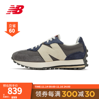 NB官方20327系列男鞋女鞋MS327MD运动复古休闲鞋 灰色/藏青色 MS327MD 37(脚长22.5cm)