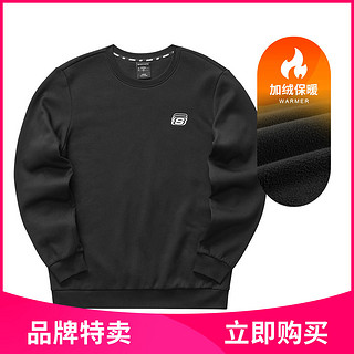 SKECHERS 斯凯奇 中性运动卫衣 L421U272/0018 黑色 XXL