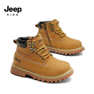 Jeep 吉普 儿童加绒马丁靴