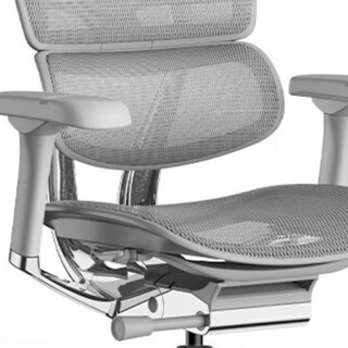 Ergonor 保友办公家具 金豪E 2代 人体工学电脑椅+躺舒宝 银白色 Q4.0版