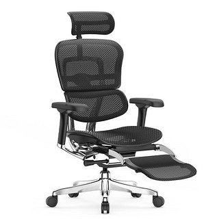 金豪E 2代 人体工学电脑椅+躺舒宝 黑色 Q4.0版
