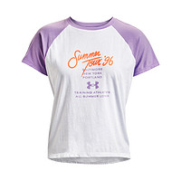 UNDER ARMOUR 安德玛 FW22 女子运动T恤 1369879-100 白色 S